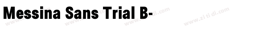 Messina Sans Trial B字体转换
